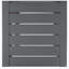 Table en forme de C CAPE CORAL ALU GRIS-1266769838