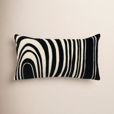 Hatton 26" x 14" Embroidered Throw Pillow