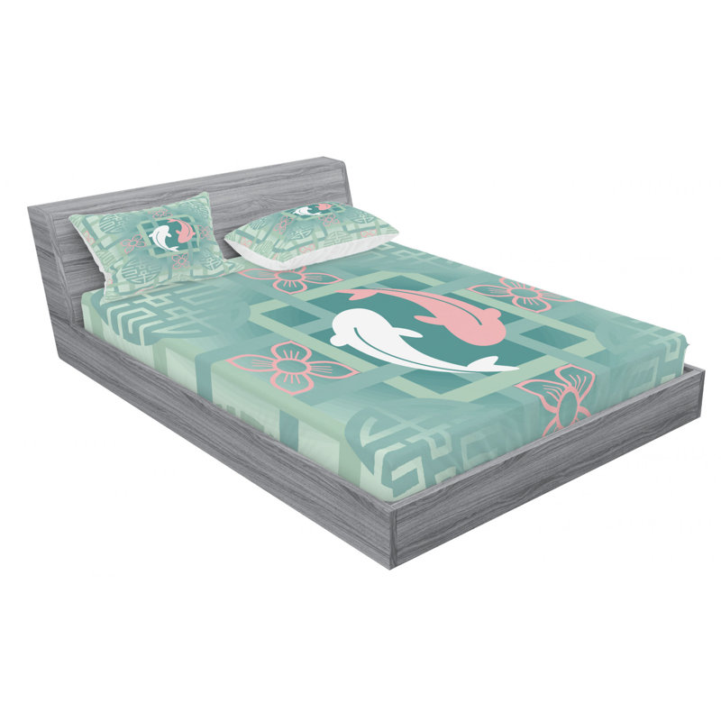 Japanese Microfiber Sheet Set, Queen Sheet Set with Fitted Sheet