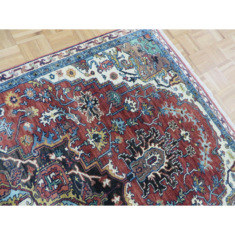 Beare One-of-a-Kind 4'11" X 7'9" Wool Area Rug in Rust Red