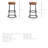Turner Counter Stool with Metal Frame-51347924