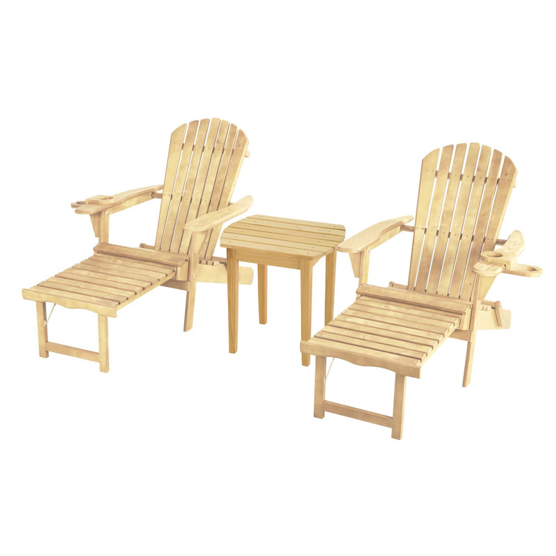 Cleethorpes Pine Foldable Outdoor Adirondack Chair, Yellow