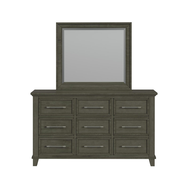 Sneed Dresser And Mirror Set, Brown