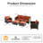 Amerissa Rattan Sectional Seating Group with Cushions-1656360033