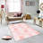 Stylish Woven Carpet, 5.6 x 7.5 Feet, 100% Polyester, 0.3 in Pile Height | Antibacterial, Non-Slip PVC Felt Dot Underside, Machine Washable | 3D Digital Printing, Durable & Easy to Maintain - Perfect for Any Room-1895970890