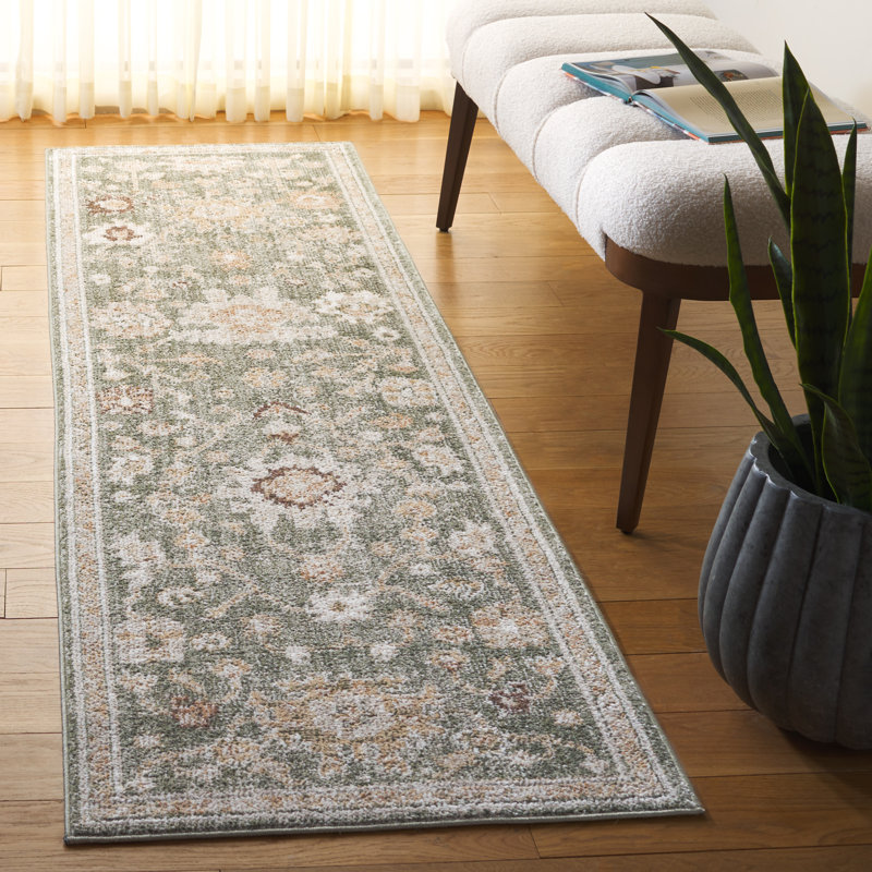 Aisleyne Vintage Look Area Rug, Runner 61 X 244cm