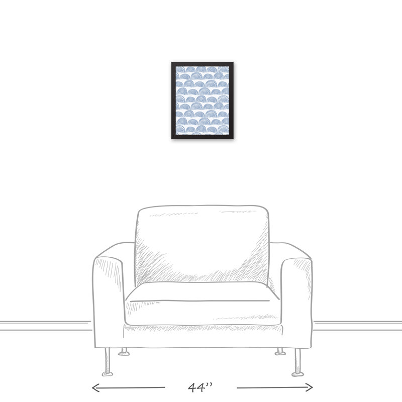 Art encadré, H 15,75 po x l 12,75 po x P 1,75 po