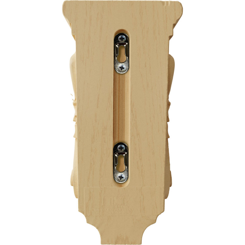 Corbeau en bois d'acanthe, Érable, H 10 po x l 5 po x P 5 po