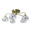 Alberico Glass LED Semi Flush Mount