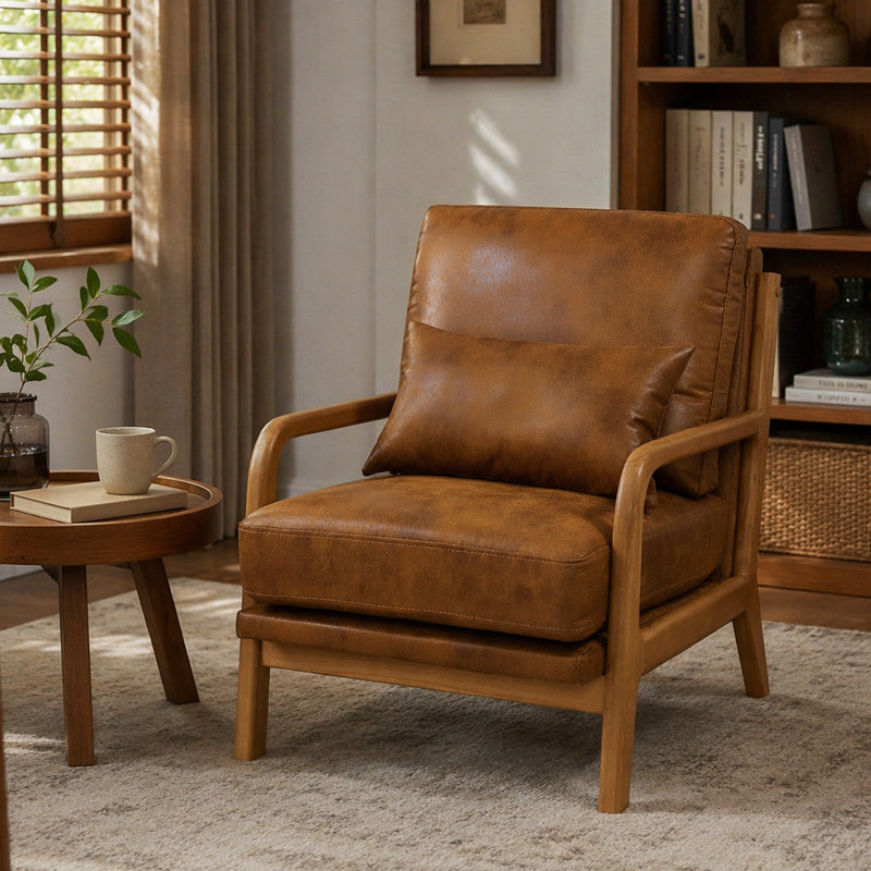 Chaise longue en bois, Light Brown