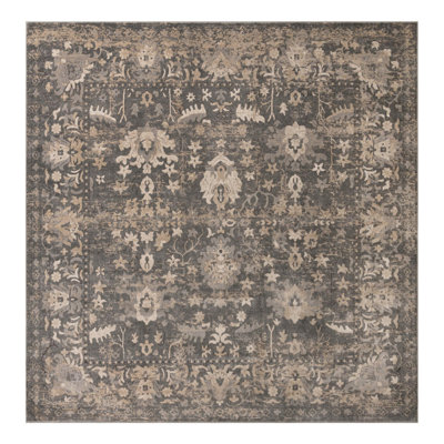 Burrill Abstract Gray/Blue Area Rug
