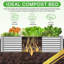 Boîte à fleurs en acier pour jardin et jardin 3 pièces Raised Garden Bed-2079597140-2079597142-2079597151