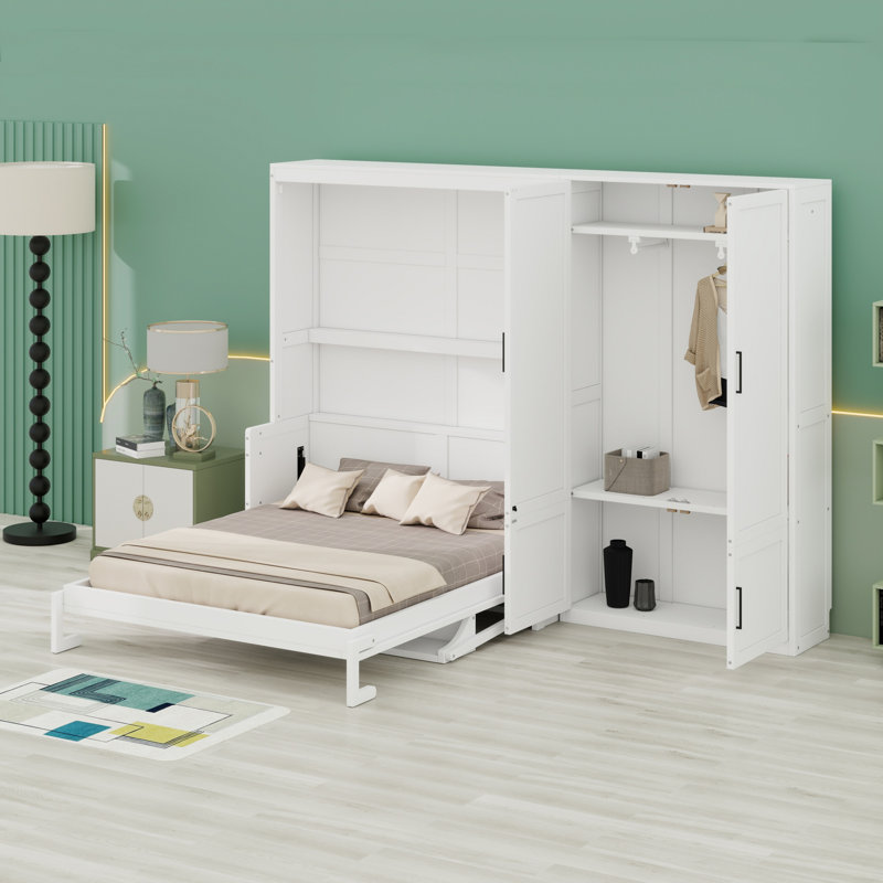 Lit escamotable avec lit escamotable Murphy, blanc
