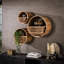 Livorno Round Solid Wood Floating Shelf-2106898953