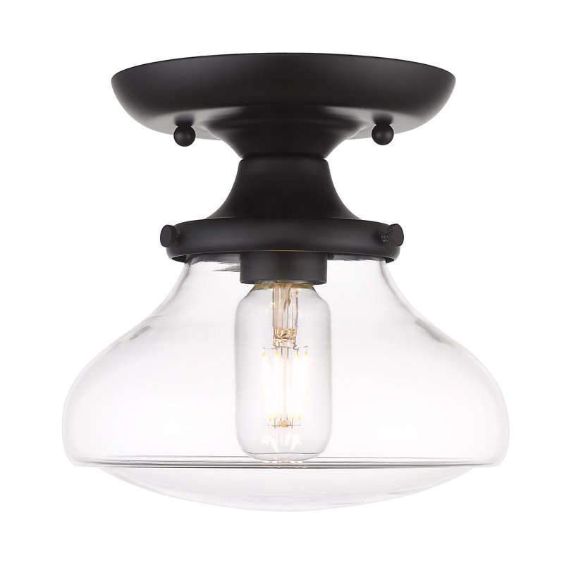 Plafonnier semi-encastré 8 lumières Dauphine, Noir mat