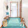 Ombre Border Plush Area Rug – Velvety Gradient Accent with Non-Slip Base