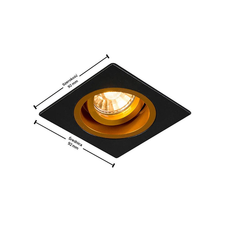 Daviya Recessed Lighting Kit, Gold