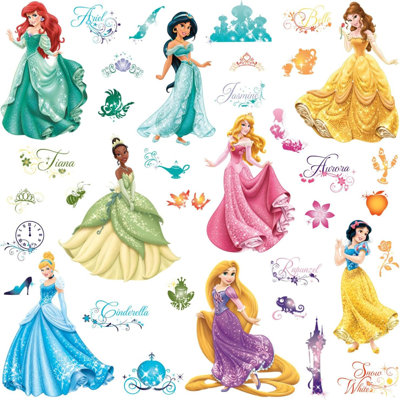 Décalcomanie murale Disney Princess Royal Debut par Roommates, RMK2199SCS