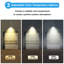 Ensemble d'éclairage à DEL à DEL, lumière de sécurité d'extérieur à intensité variable, 80W-100W-120W sélectionnable, 3000K / 4000K / 5000K réglable, imperméable, lumière extérieure commerciale pour le stationnement, l'entrepôt, homologué UL
