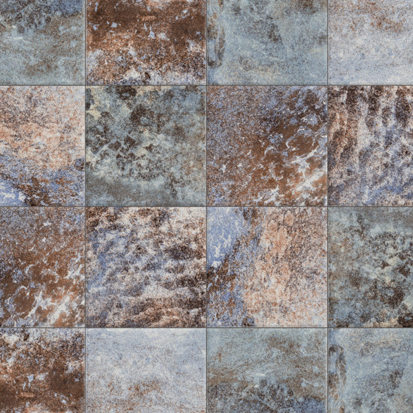 Ocean Coral Bay 6"X 6" Porcelain Floor and Wall Tile