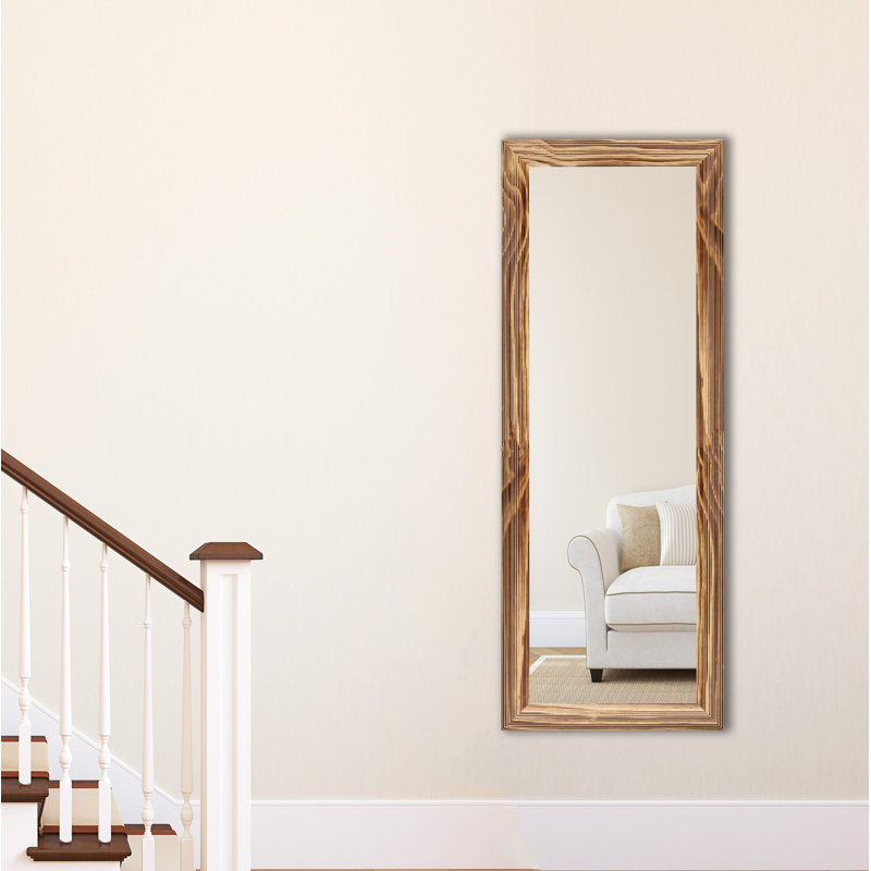 Miroir Carlea, Naturel brûlé, H 59 po x l 20 po