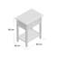Hopkinton 50cm W Solid Wood Bedside Table