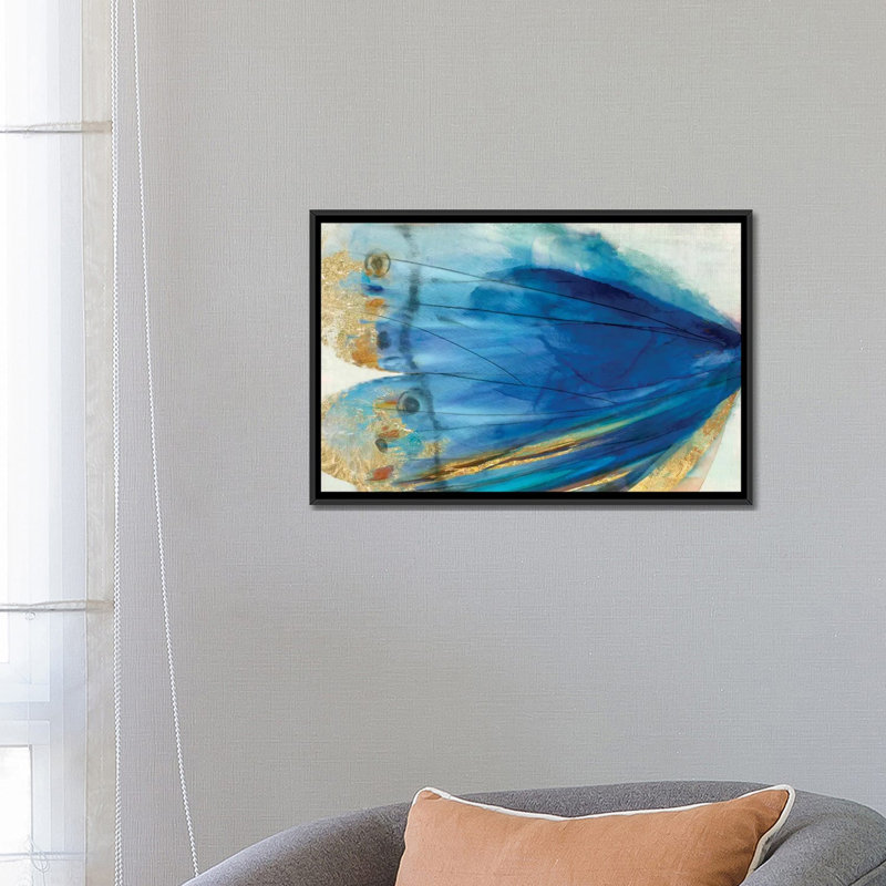 « oreilles i », impression sur toile, H 18 po x l 26 po x P 1,5 po, Toile avec cadre noir, Pas de tapis