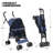4 Wheel Folding Pet Stroller, Foldable Dog Jogger Stroller with Adjustable Canopy and Mesh Window-107312774