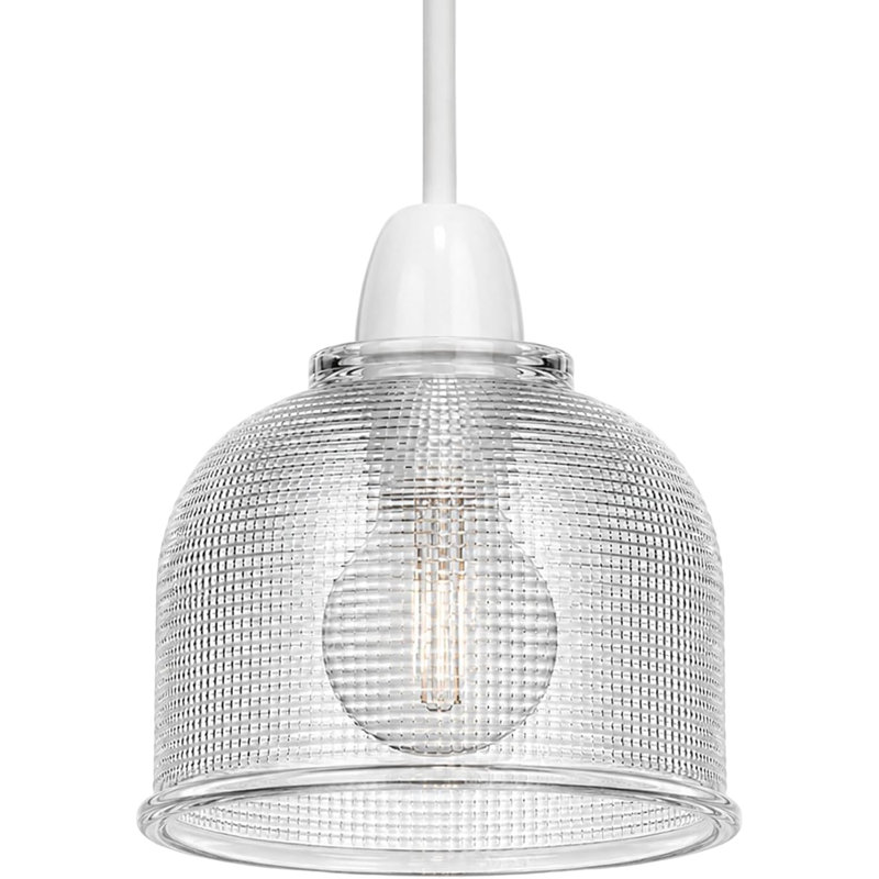 10 cm H Round Glass Lamp Shade, Clear