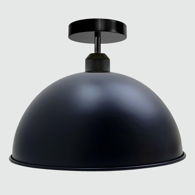 Flush Mount Ceiling Light Fixture Metal Dome Ceiling Mount E26 Holder Easy Fit for Kitchen Bedroom Entryway Living Room