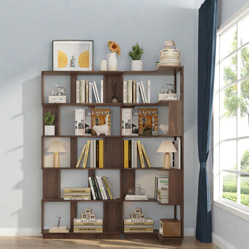 Bibliothèques modernes et multifonctionnelles, conception en MDF, peu encombrant