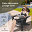 Chaise Adirondack en plastique / résine avec repose-pieds Baughn-541925578