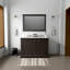 Meuble-lavabo double avec comptoir en quartz blanc-541901817