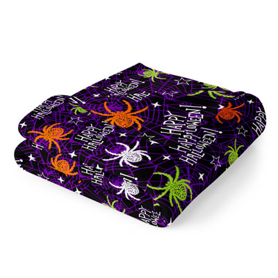  Jeté velours peluche Halloween