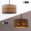 Lustre tambour en rotin 4 lumières Caong