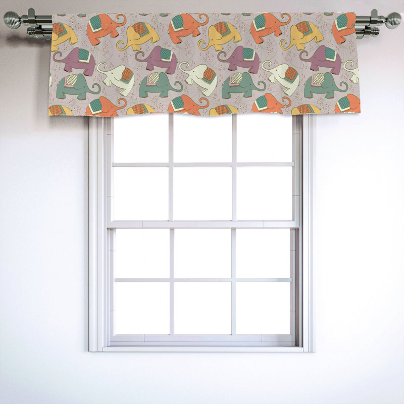 Sateen Ruffled Window Valance
