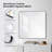 Premium Metal Frame Shatterproof Wall Mount Mirror - FM2-110251955-110251959