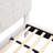 White  Boucle Floating Bed with Light,King-1207949851