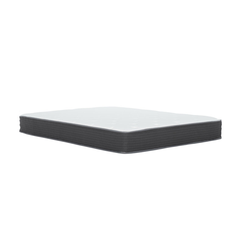 8 In. Pocket Spring Hybrid Bed In A Box Mattress, Full, Soft Gel Memory Foam Mattress, White/Gray