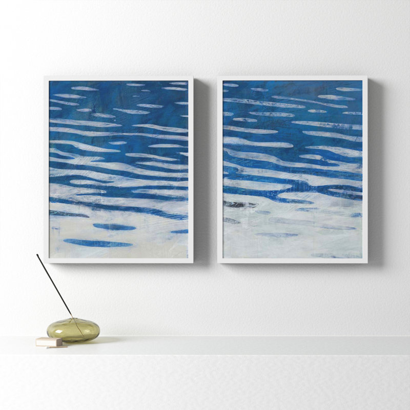 Oceanview By Ivo Stoyanov by Ivo Stoyanov, 20" H x 32" W x 1.25" D, White Framed