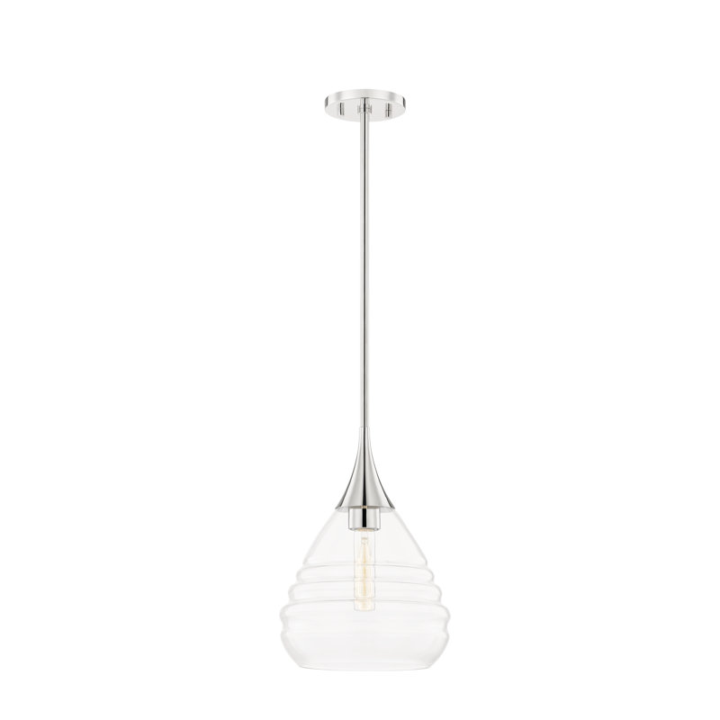 Marissa 1 - Light Single Pendant, 13.13" H x 9.5" W x9.5" D, Old Bronze
