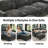 4-Piece Modern L-Shaped Corduroy Modular Sectional Sofa, Cloud Couch With Storage Ottoman-1393315573