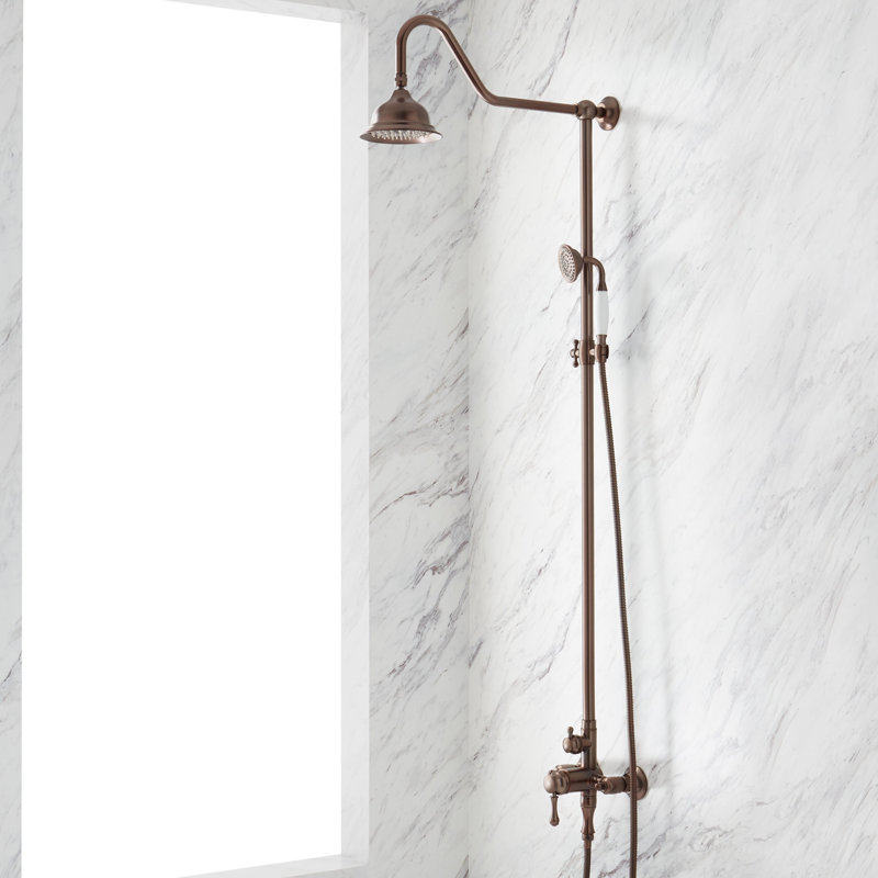 Alliston Pressure Balanced Shower System with Shower Head, Hand Shower - Rough In Included, Chrome