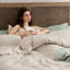 Ensemble d'édredon 100% coton gaufré-106246762-106246765