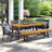 Egina 8 - Person Acacia Solid Wood Patio Dining Set Rectangular Table-1689623317