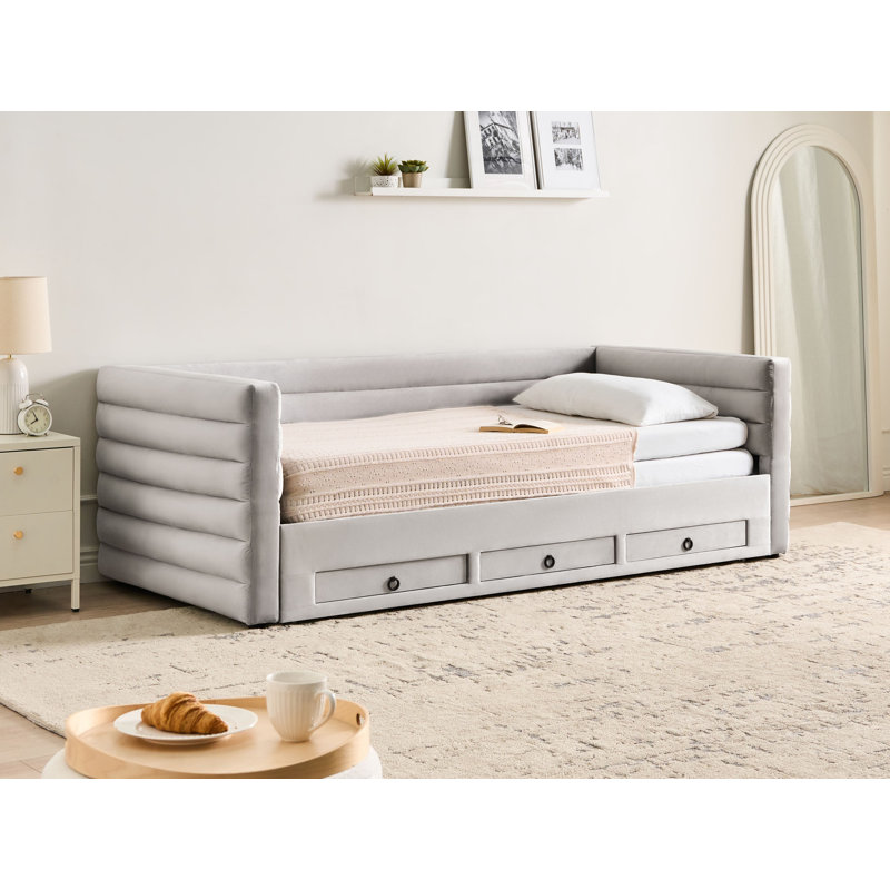 Upholstered Daybed with Trundle
