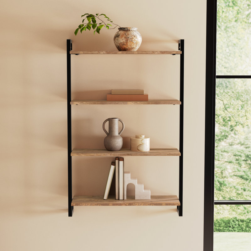 Phantom 4 Piece Floating Shelf, Natural