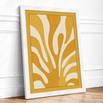 Golden Sunburst Art Deco - Framed Print