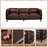83.46" Wide Square Arm Sofa-1079720561