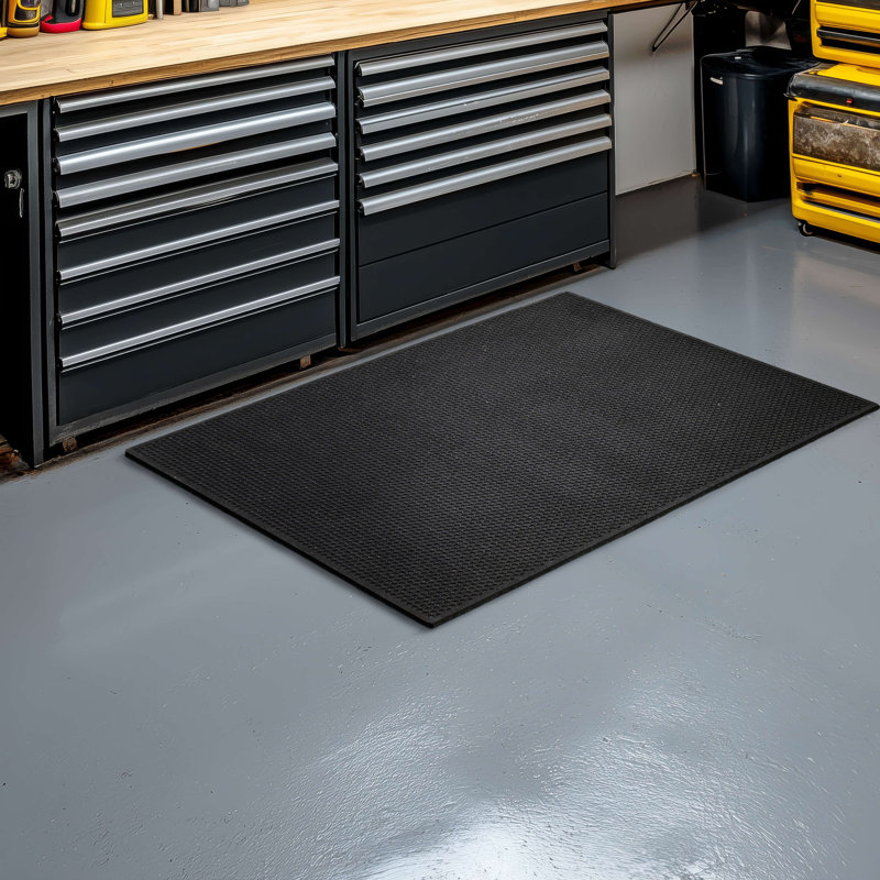 Tapis de porte multi-usages imperméable intérieur / extérieur 2 pièces Matrix Honeycomb, L 18 po x L 30 po , Ensemble de 2